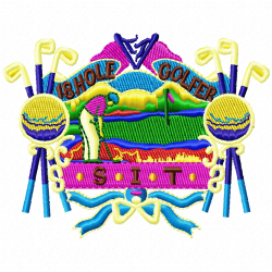 Golf Embroidery Design 3 Golf Embroidery Design 3